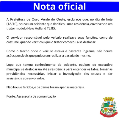Nota oficial
